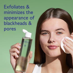 Caudalie closeup of clear toner texture highlighting lightweight feel