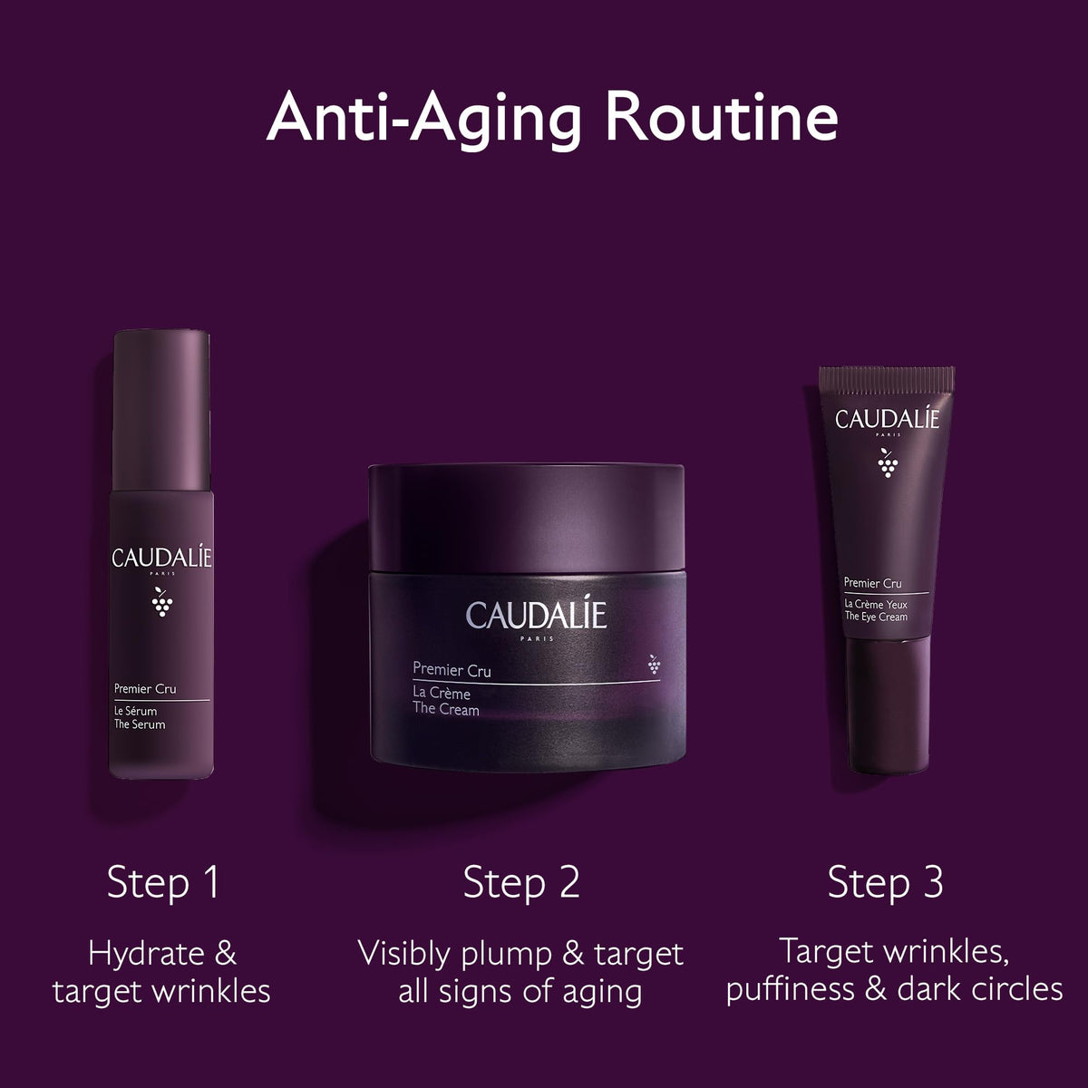 Caudalie Premier Cru cream texture closeup demonstrating smooth hydration benefit