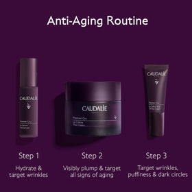 Caudalie Premier Cru cream texture closeup demonstrating smooth hydration benefit