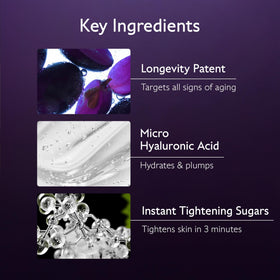 Caudalie ingredient focus on micro hyaluronic acid for visible plumping
