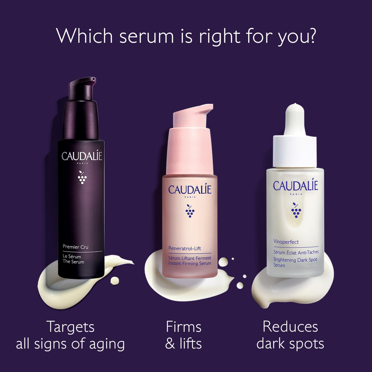 Caudalie premier cru paired with cream showing how to layer for enhanced anti-aging