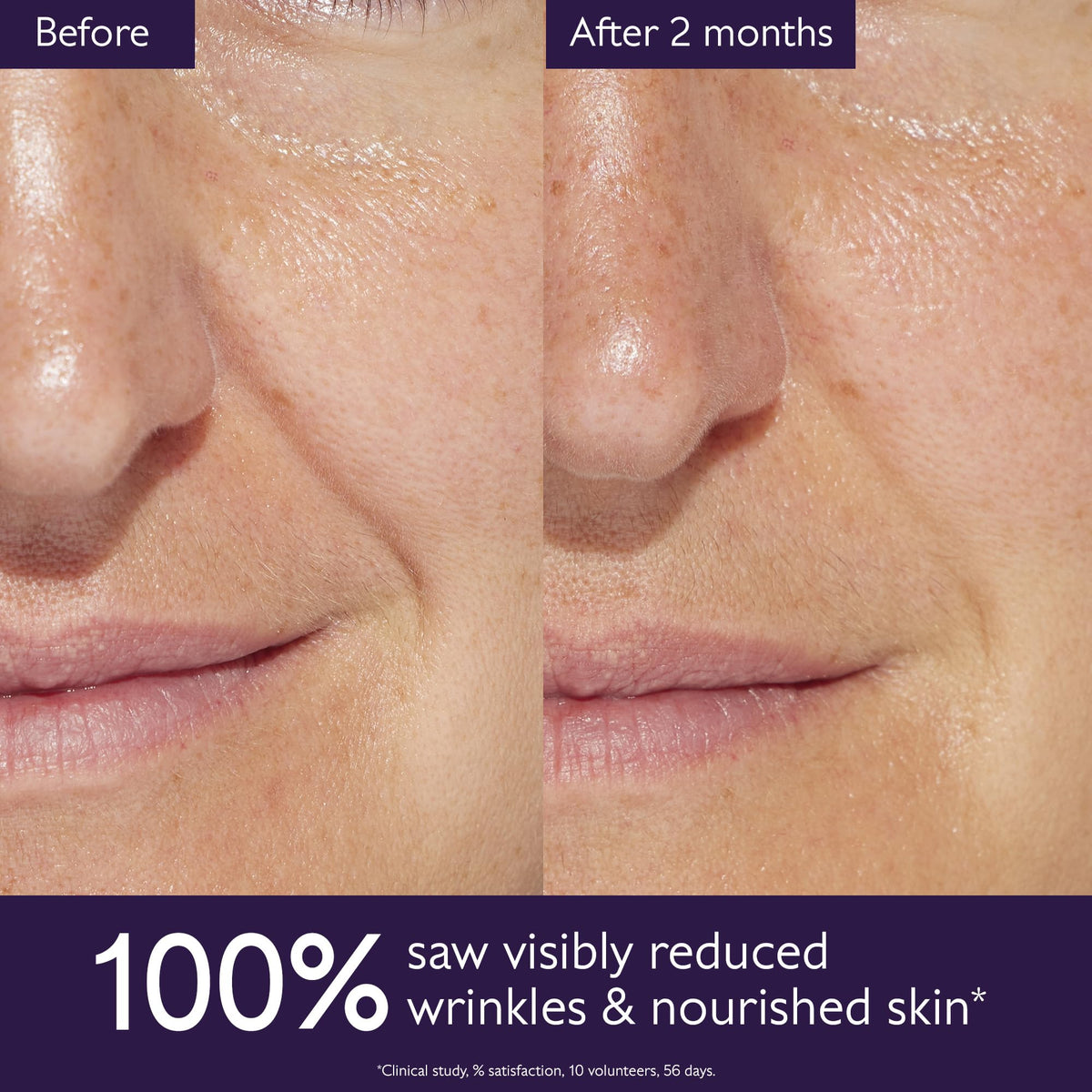 Caudalie cream on hand being smoothed in for visible softening benefit