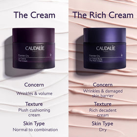 Caudalie refill packaging displayed to emphasize sustainable refillable design benefit