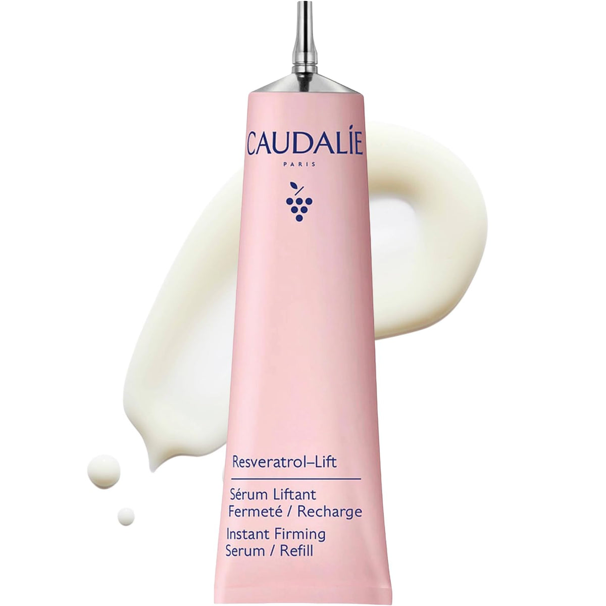 Caudalie refill front packaging showing tube and brand benefit