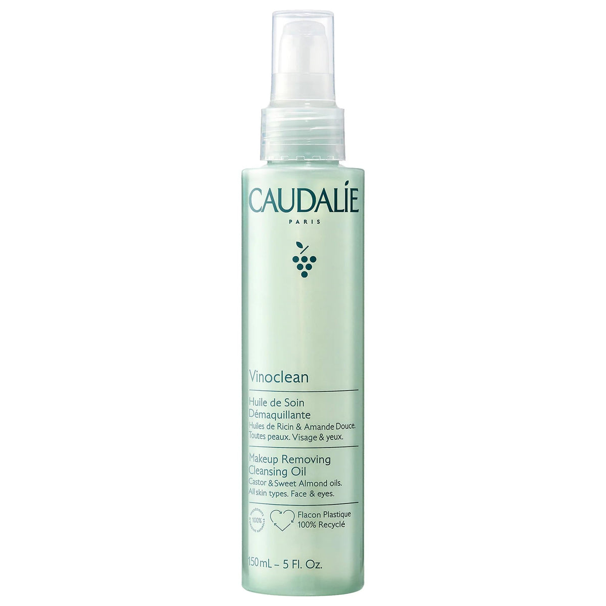 Caudalie bottle front packaging showing product and benefits