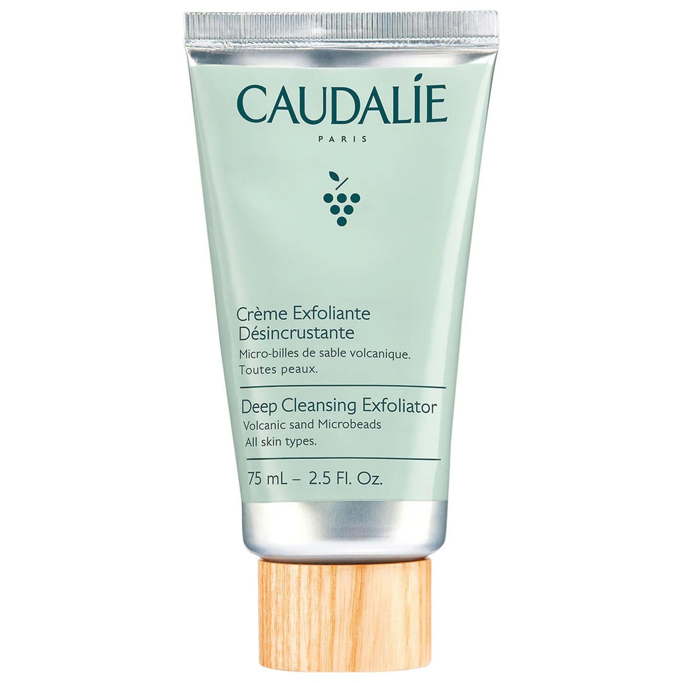 Caudalie front packaging showing cleanser tube and label for easy identification and benefit