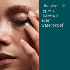 Caudalie pump dispensing cleansing oil for precise application