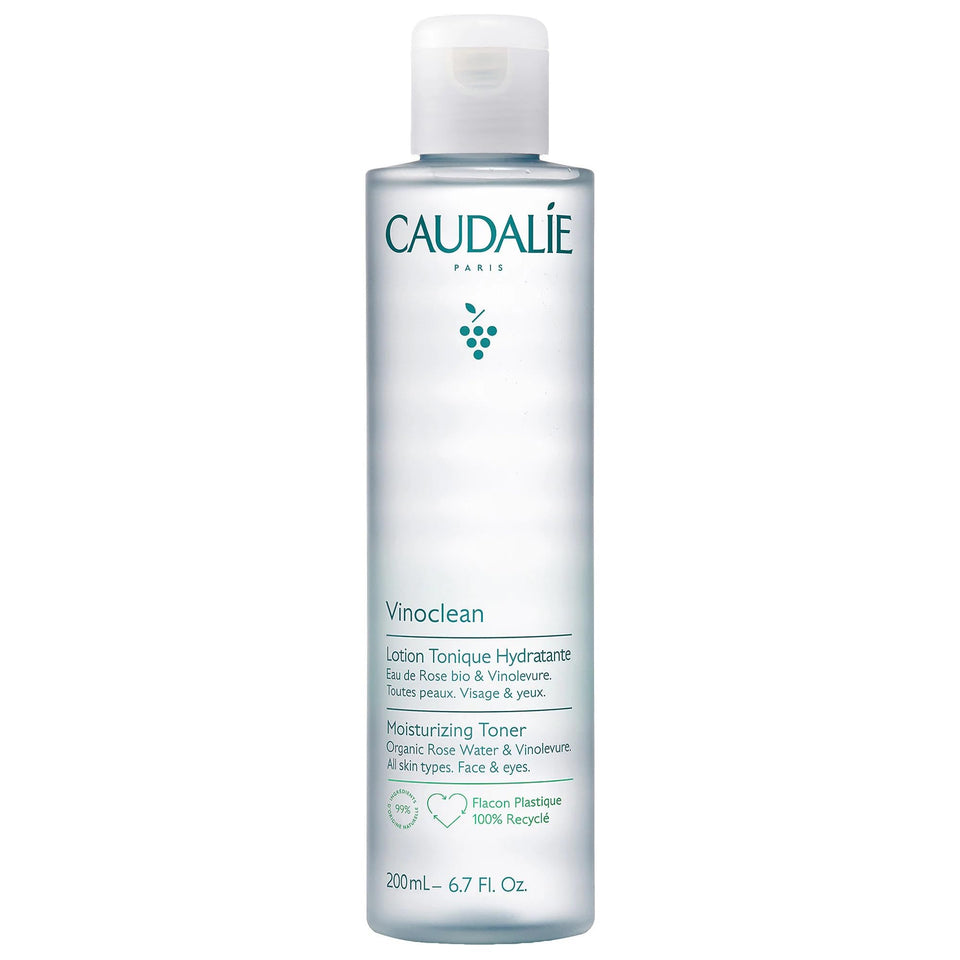 Caudalie Vinoclean toner front packaging showing bottle and label for clear identification and trust