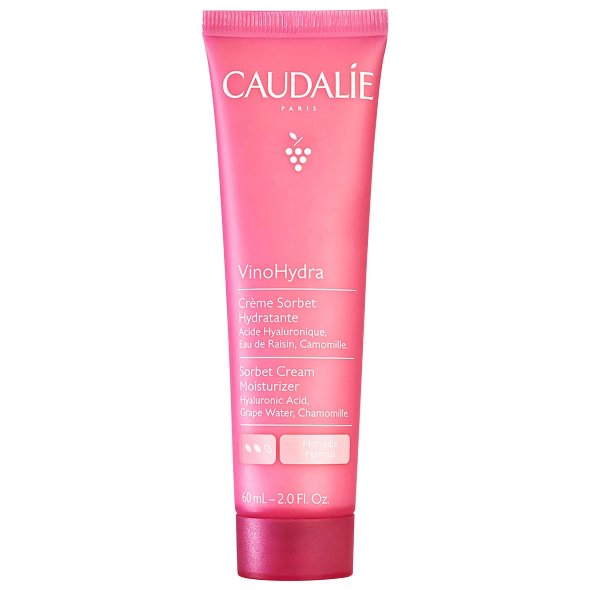 Caudalie VinoHydra front packaging showing jar and label, conveying safe hydration