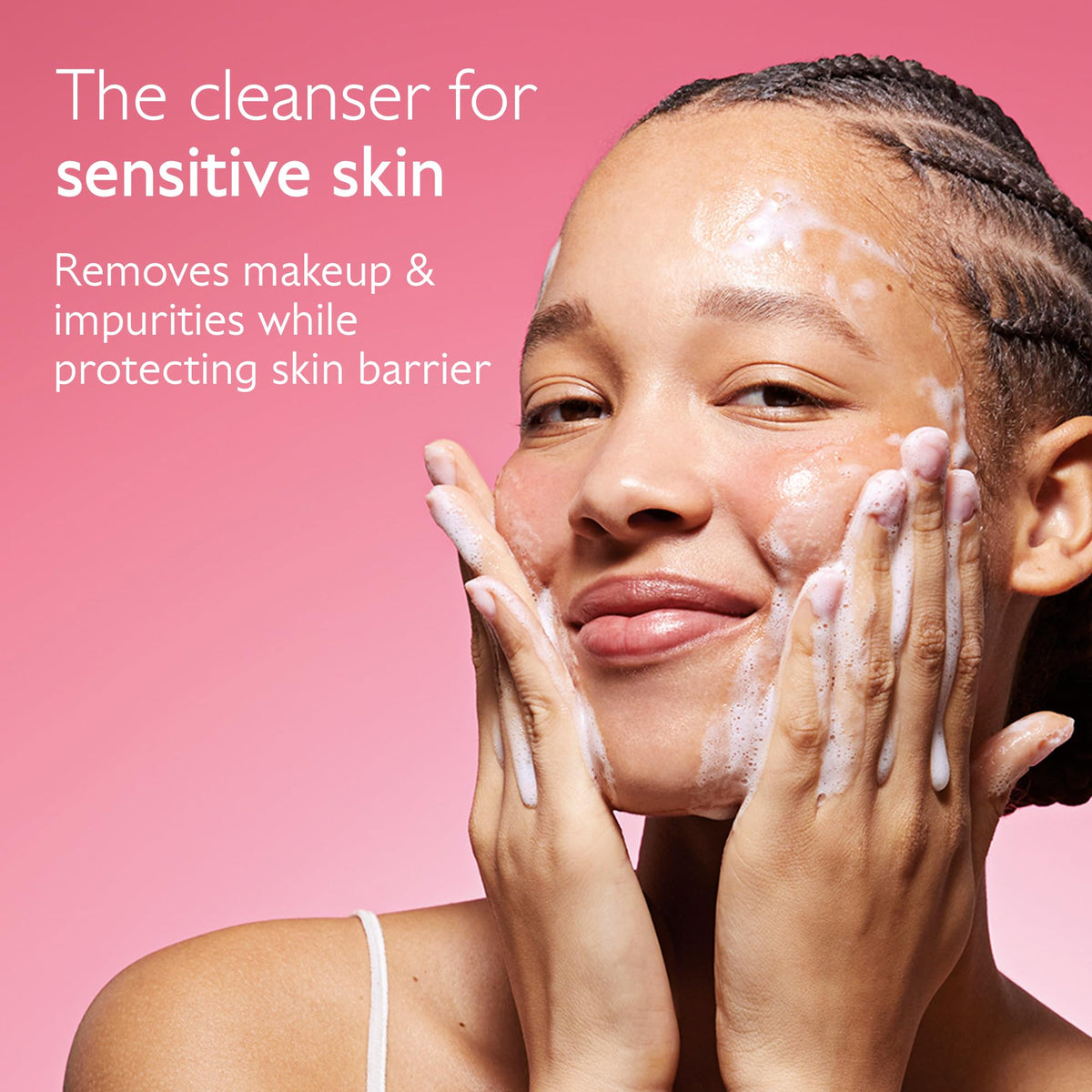 Close-up of Caudalie gel texture showing hydrating, softening benefit