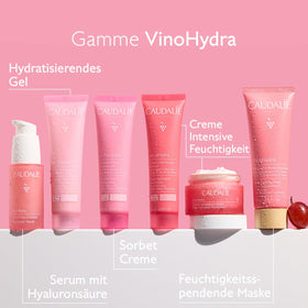 Caudalie VinoHydra on bathroom vanity in lifestyle setting suggesting daily routine benefit