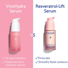 Caudalie VinoHydra label close-up showing ingredient details and gentle formulation benefit