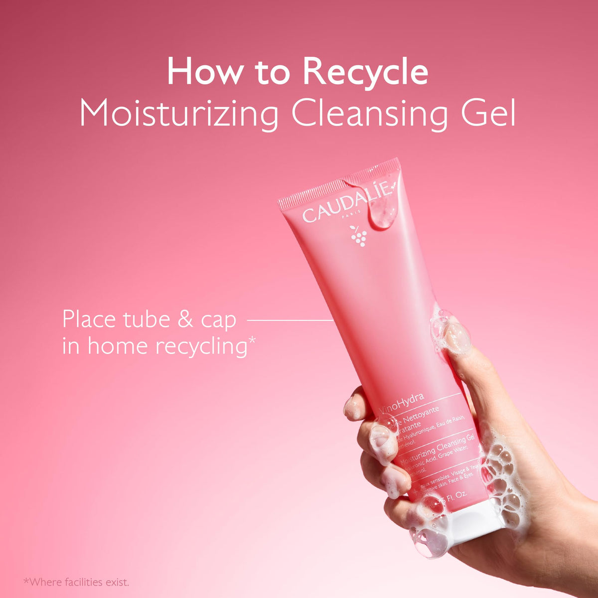 Caudalie with organic grape water ingredient emphasises soothing antioxidants