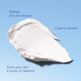 Caudalie Vinoperfect being applied to cheek demonstrating quick 10-minute use
