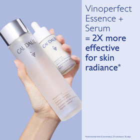 Caudalie Vinoperfect label close-up highlighting ingredients and usage guidance