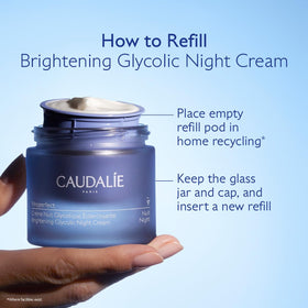 Caudalie open jar with cream showing rich formula and nourishing benefit