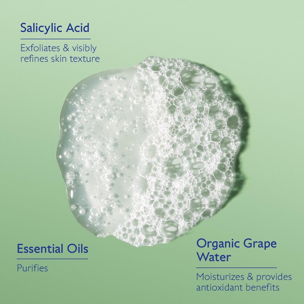 Caudalie Vinopure close-up ingredient label highlighting salicylic acid