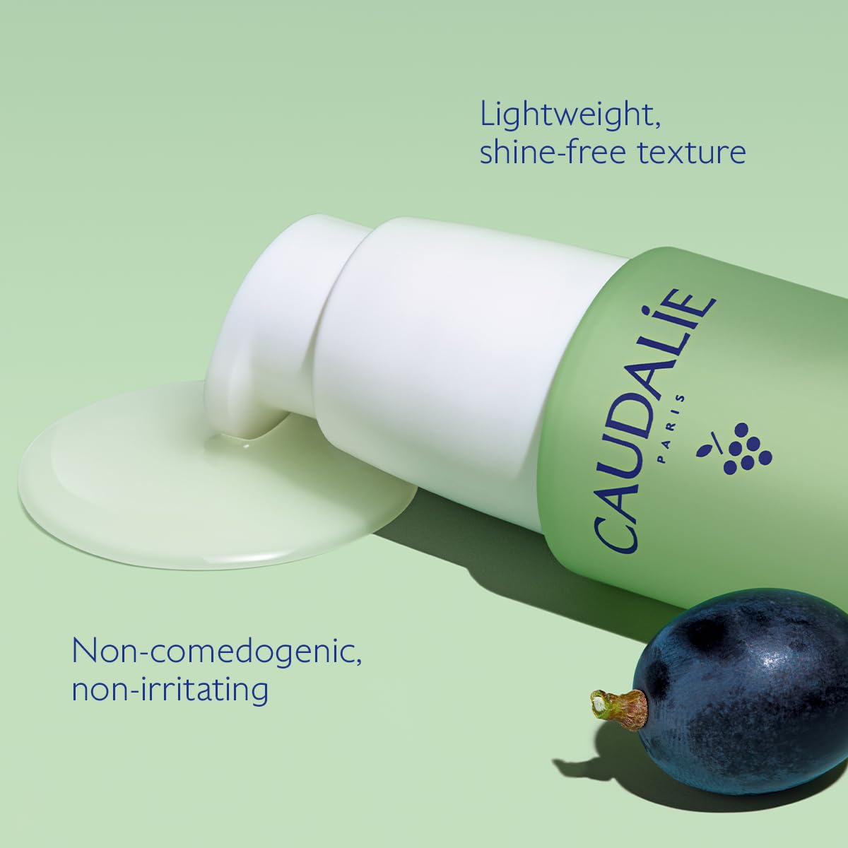 Close-up visualization of salicylic acid with Caudalie Vinopure pore refining benefit
