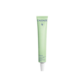Caudalie Vinopure front packaging showing compact 15 mL tube and fast blemish claim