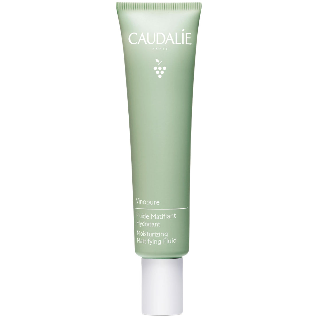 Caudalie Vinopure front packaging showing bottle and label benefit