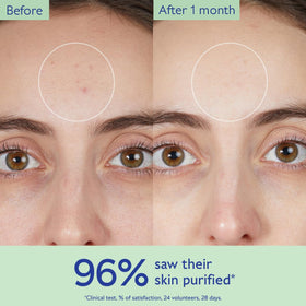 Clear gel texture of Caudalie Vinopure with light foam, showing gentle exfoliating action