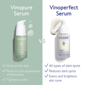 Caudalie Vinopure on a bathroom shelf amid skincare routine for practical use context