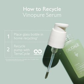 Caudalie Vinopure applied in daylight by a user to show daily morning application