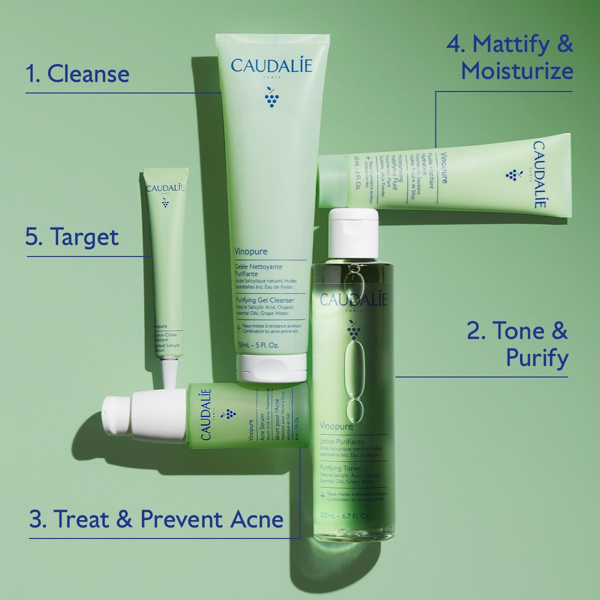 Caudalie 150 mL bottle in hand illustrating size and travel-friendly convenience