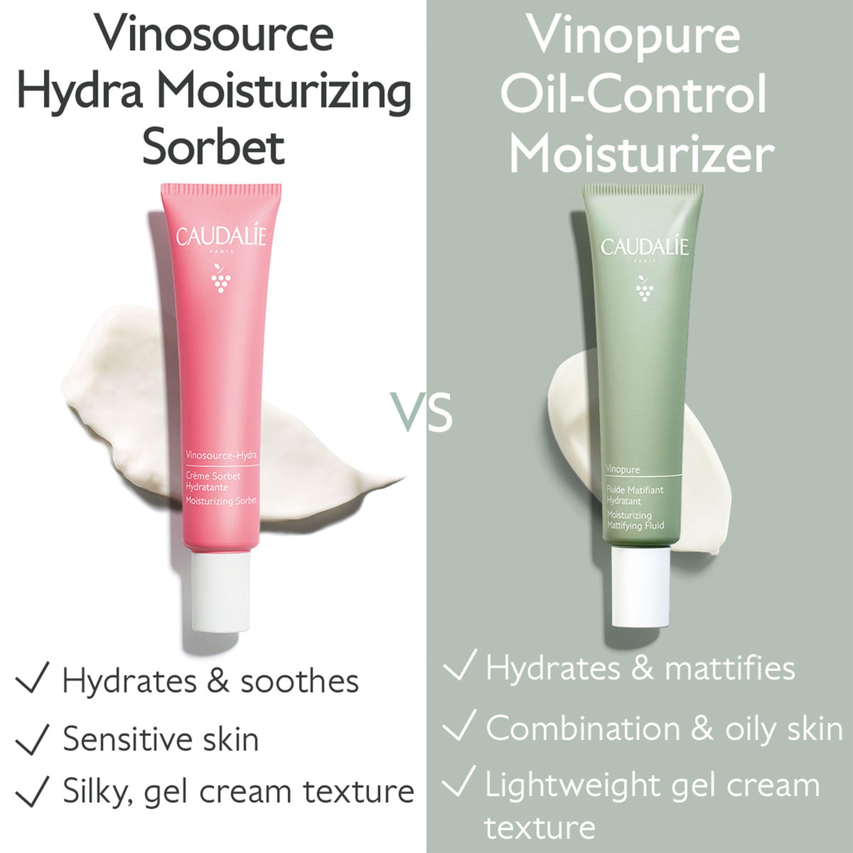 Caudalie Vinopure beside a ruler showing 40 mL size and portability