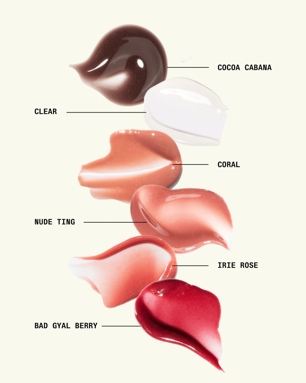 Cay Skin applied on model lips in natural light, demonstrates flattering shine