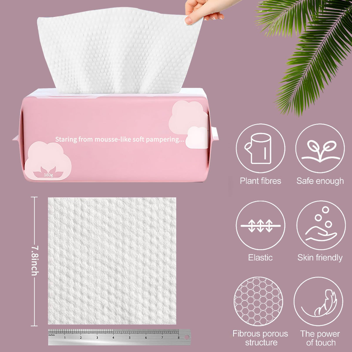 Cayxenful single towel close-up highlighting soft cotton benefit