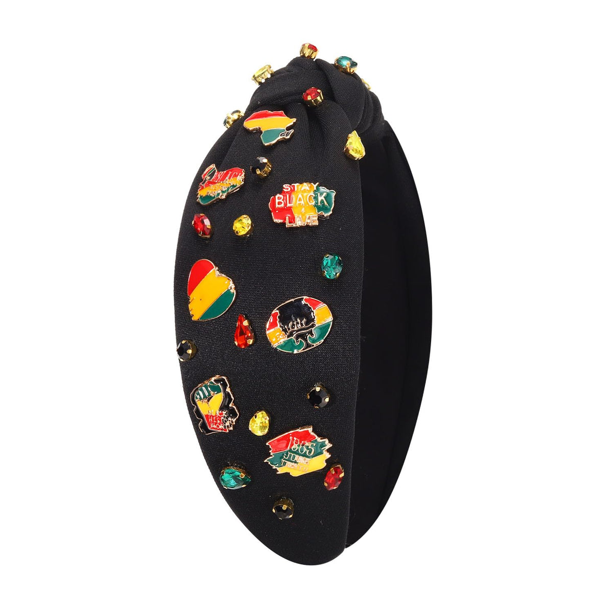 CEALXHENY headband worn with an afro showcasing natural-hair-friendly design