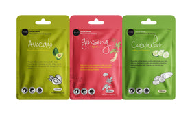Celavi mask applied on face demonstrating comfortable fit and calming benefit
