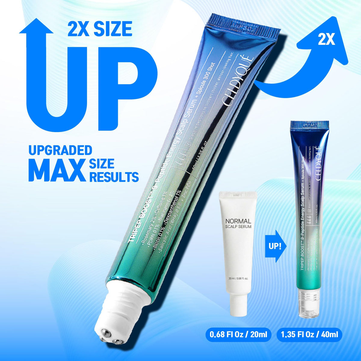 CELDYQUE close-up applicator tip demonstrating precise root targeting