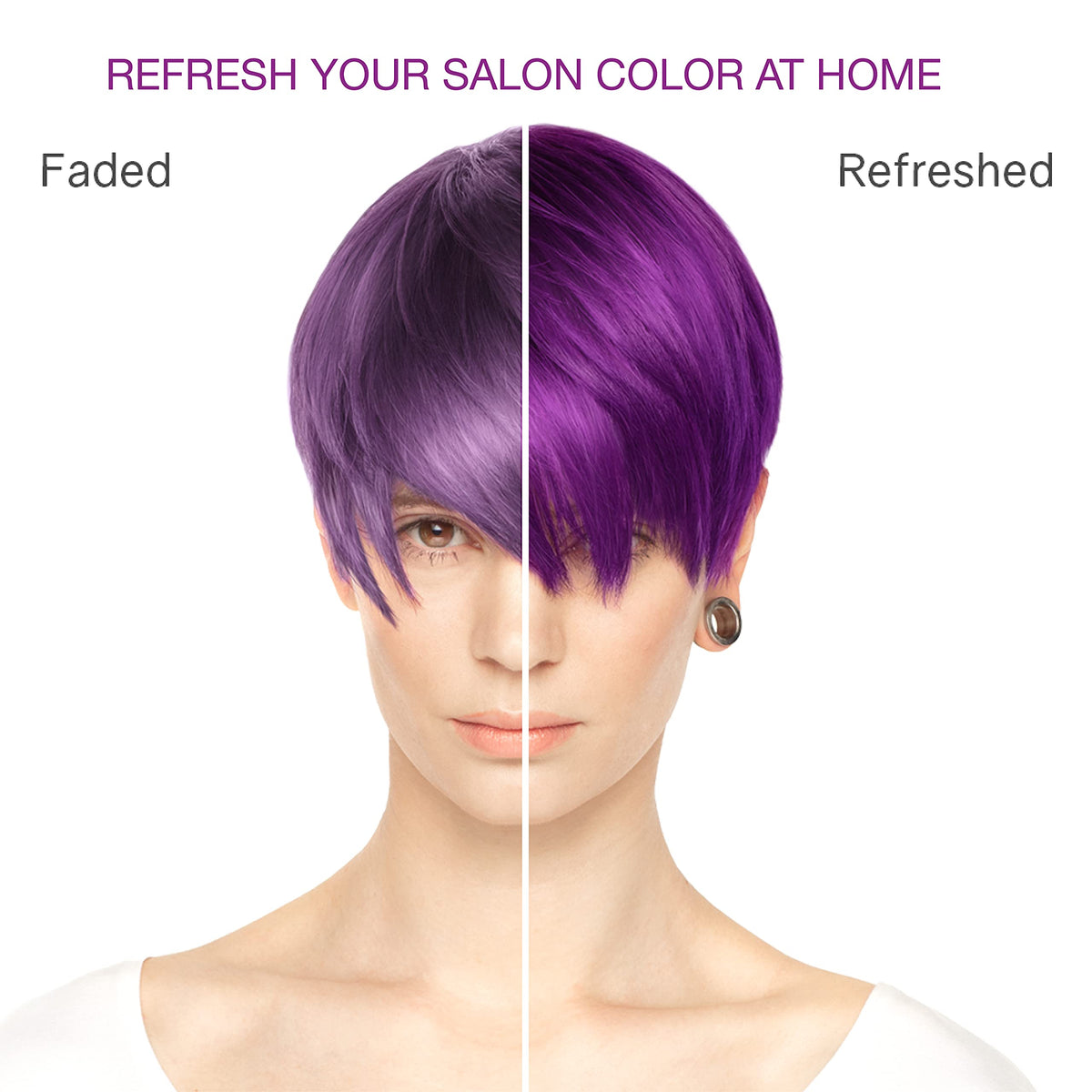 Celeb Luxury shampoo texture shot displaying pigment-rich lather and conditioning effect