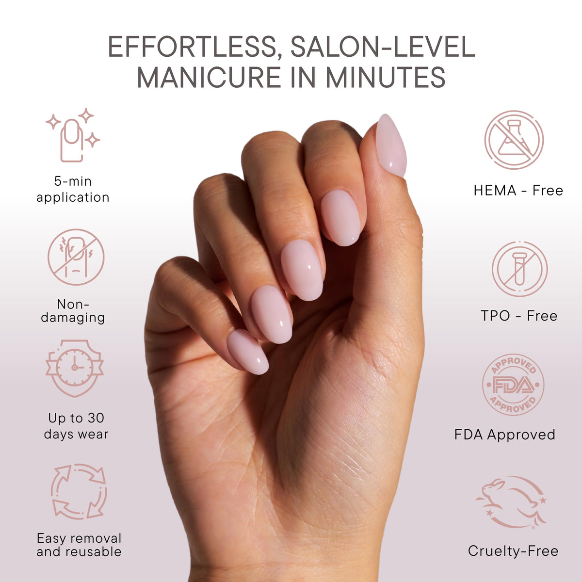 Celebritips Bare Milk texture detail highlighting salon-grade acrylic finish