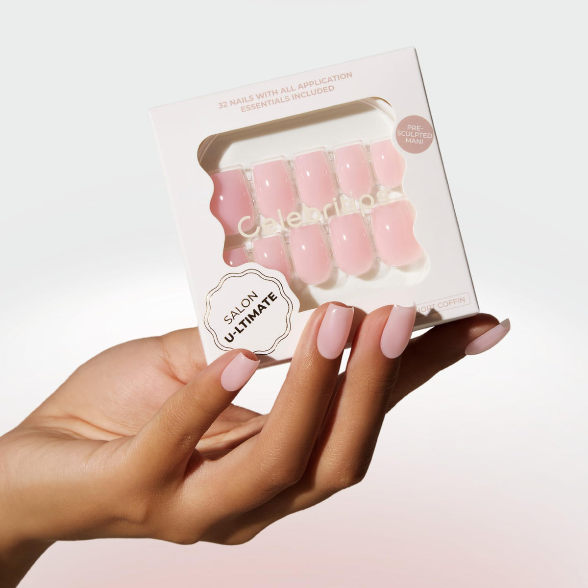 Celebritips front packaging showing kit contents and polished look benefit