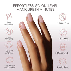 Celebritips glossy surface texture highlighting salon-grade finish benefit