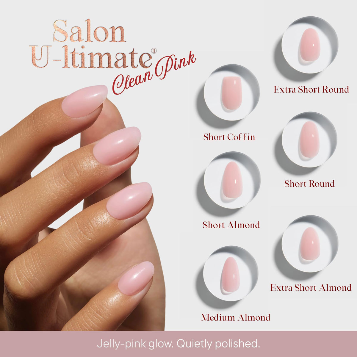 Celebritips close-up of U-edge detail improves fit and reduces lifting