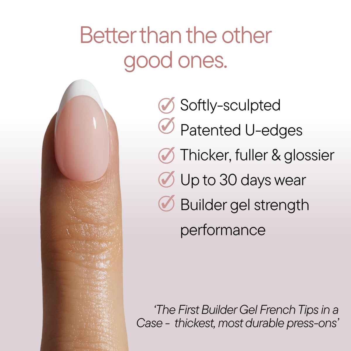 celebritips model hand wearing extra short round nails showing comfortable everyday use