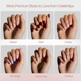 Celebritips stored reusable nails displayed neatly for repeated use benefit
