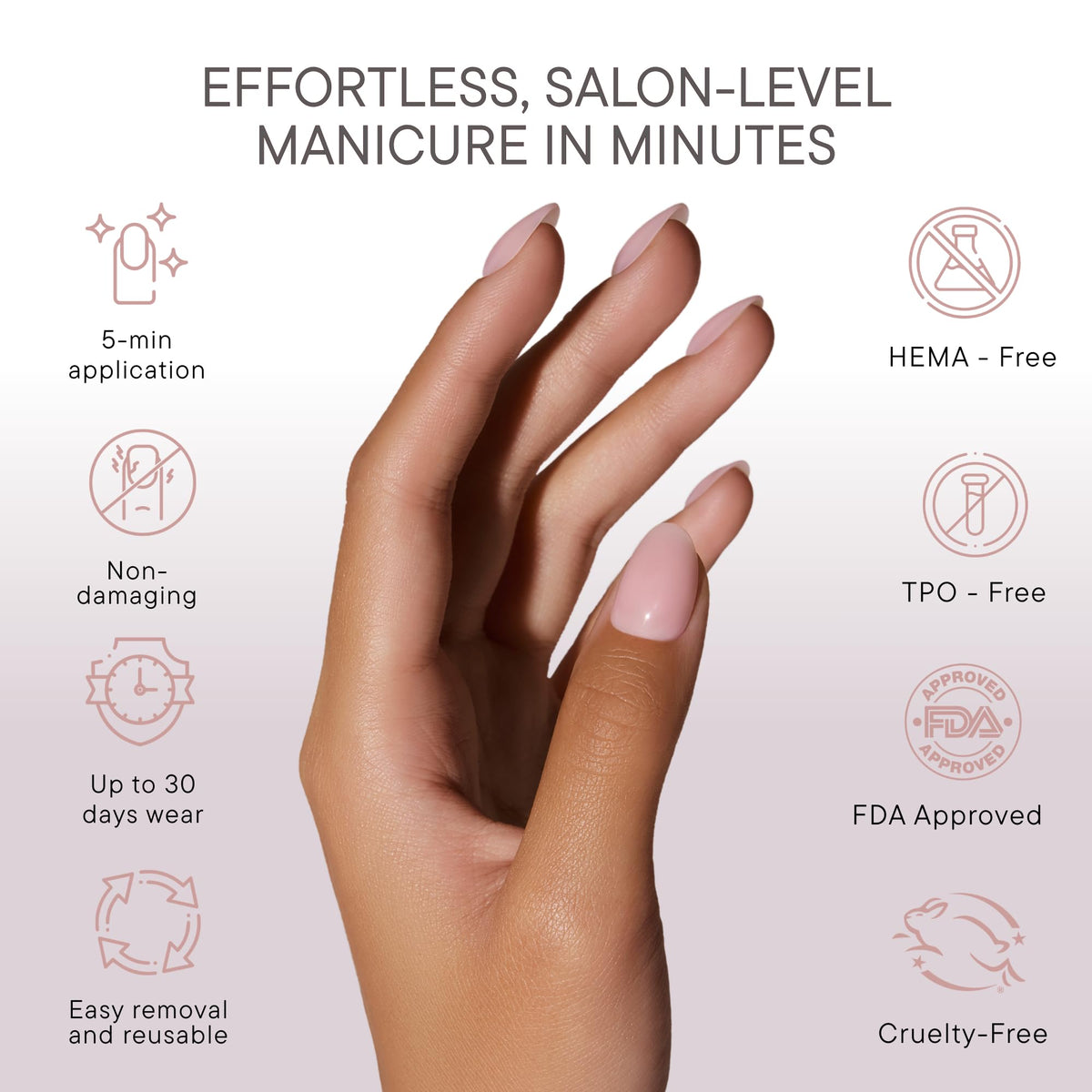 Celebritips texture of salon acrylic finish for realistic, durable look