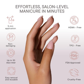 Celebritips texture of salon acrylic finish for realistic, durable look