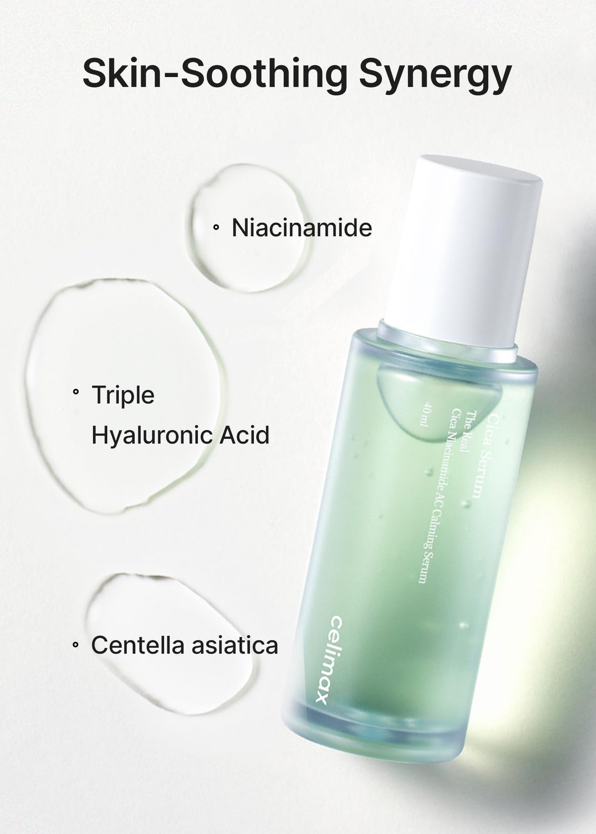 celimax application on hand demonstrating fast absorption and layering benefit