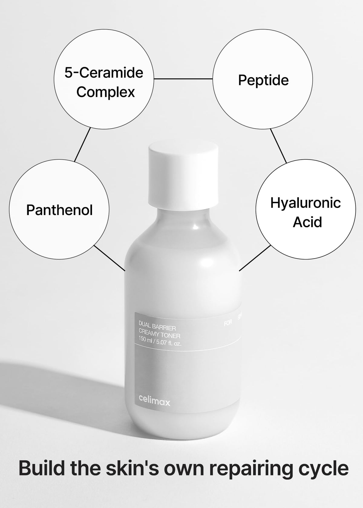 celimax applied with cotton pad to face, illustrates gentle, non-irritating application