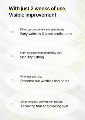celimax conceptual before-and-after texture comparison suggesting refined pores and smoother skin