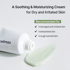 celimax closeup cream texture highlighting smooth absorbent formula benefit