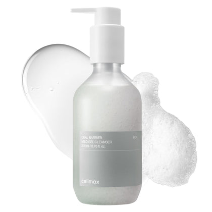 celimax front packaging showing 200ml bottle and clear label, gentle cleanser benefit