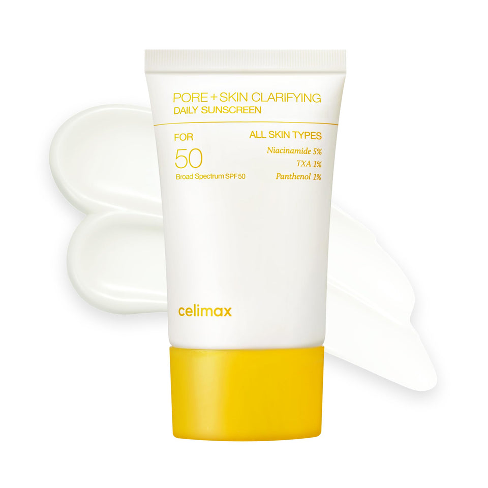 celimax front packaging 50ml showing compact sunscreen bottle and clear labeling for easy storage