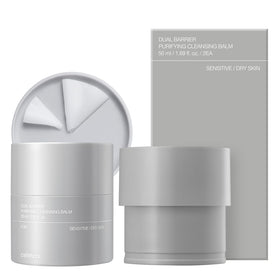 celimax front packaging showing dual barrier cleansing balm refill edition and eco container benefit
